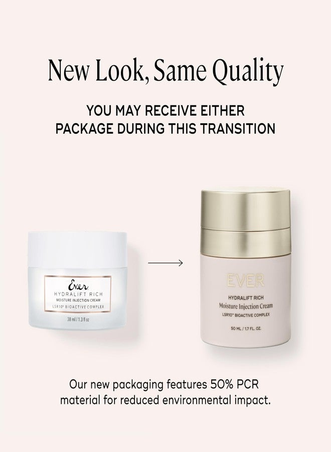 مرطب الوجه إيفر ريتش (للبشرة الجافة) - لوشن ليلي لتجديد البشرة، كريم شد فوري للوجه، ينعم الخطوط والتجاعيد، يعيد مرونة البشرة، غني باليوريا والسكوالين والفيتامينات - Image 2